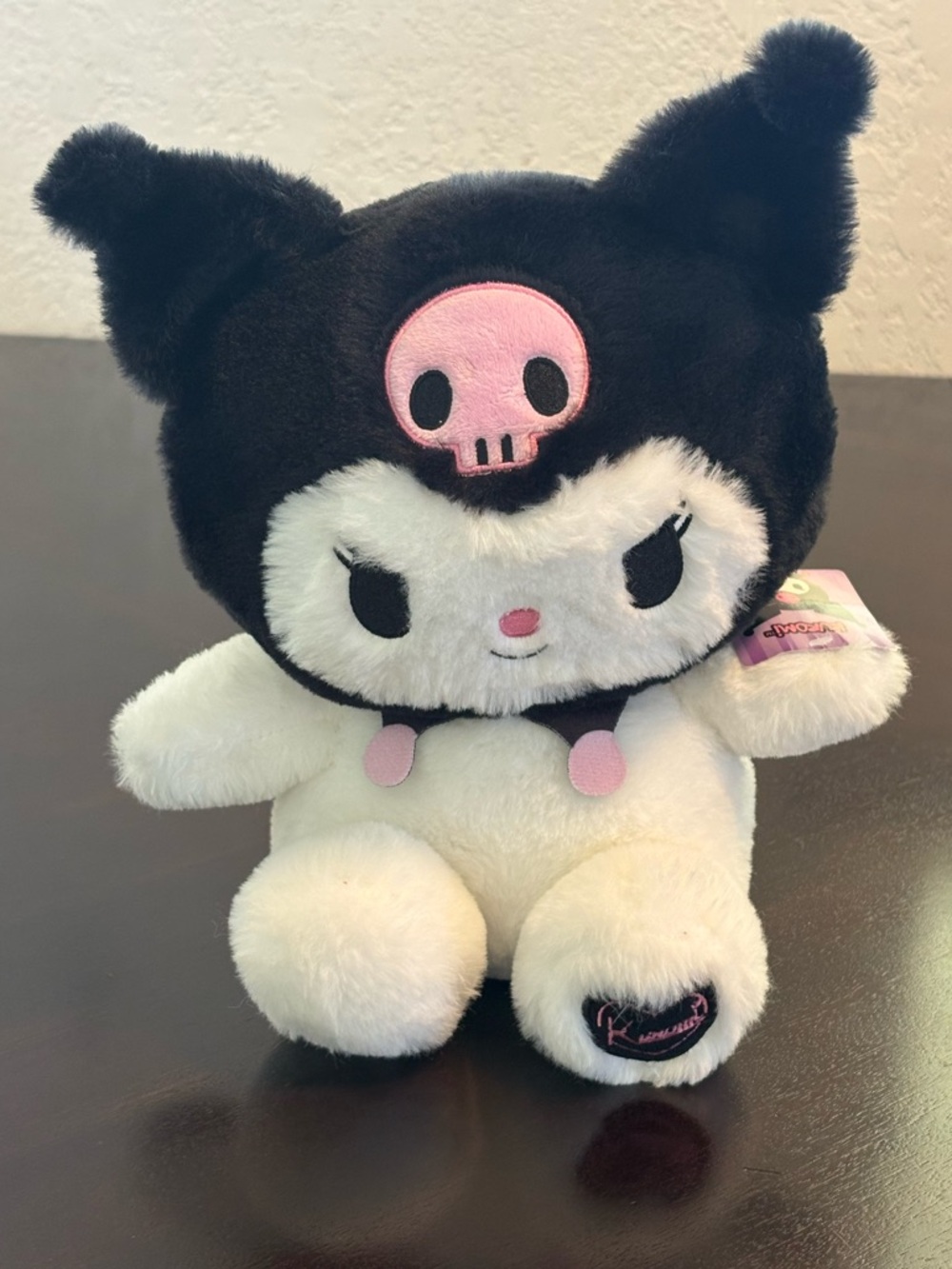 NWT Sanrio Kuromi Plush 12” Hello Kitty & Friends Stuffed Animal Heart Detail